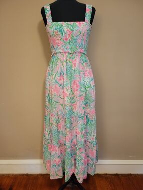 Lilly Pulitzer Hadly Smocked Maxi Dress